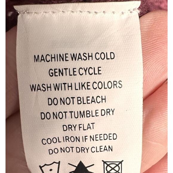 Carbon 2 Cobalt Burgundy Cable Knit Cotton 1/4 Zip Men Sz L Fisherman Sweater - Picture 7 of 15